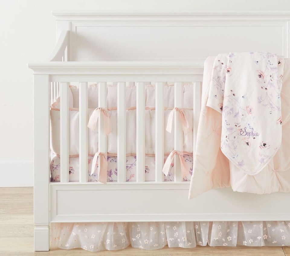 Monique Lhuillier Floral Baby Bedding Set of 3 Pottery Barn Kids UK